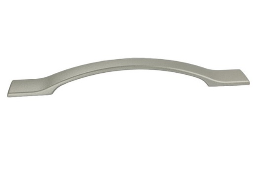 RUJZ DESIGN Bútorfogantyú - 160 370.30 - furattáv 160 mm - Ezüst inox (szálcsiszolt) SNiL - Zamak fém ötvözet - Egy méretben gyártott fém bútorfogantyú