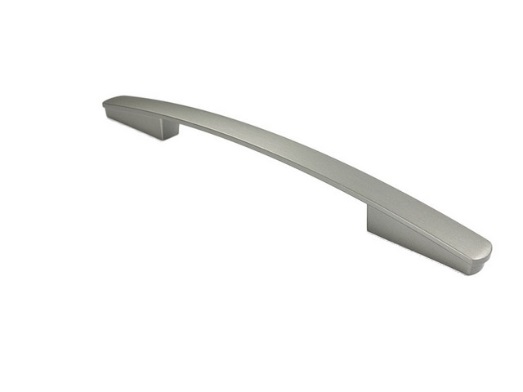 RUJZ DESIGN Bútor fogantyú - 160 387.20 - furattáv 160 mm - Ezüst inox (szálcsiszolt) SNiL - Zamak fém ötvözet - Egy méretben gyártott fém bútorfogantyú