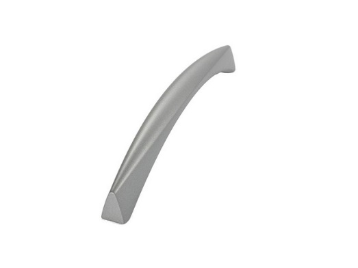 RUJZ DESIGN Bútorfogantyú - 160 496.14 - furattáv 160 mm - Ezüst inox (szálcsiszolt) SNiL - Zamak fém ötvözet - Egy méretben gyártott fém bútorfogantyú