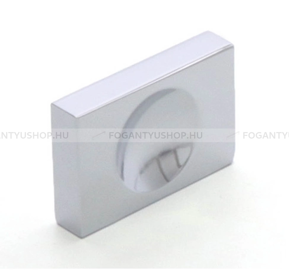 RUJZ DESIGN Gombfogantyú - 32 564.27 - furattáv 32 mm - Fényes króm Cr - Alumínium - Fém gombfogantyú, bútorgomb (szögletes, kerek)