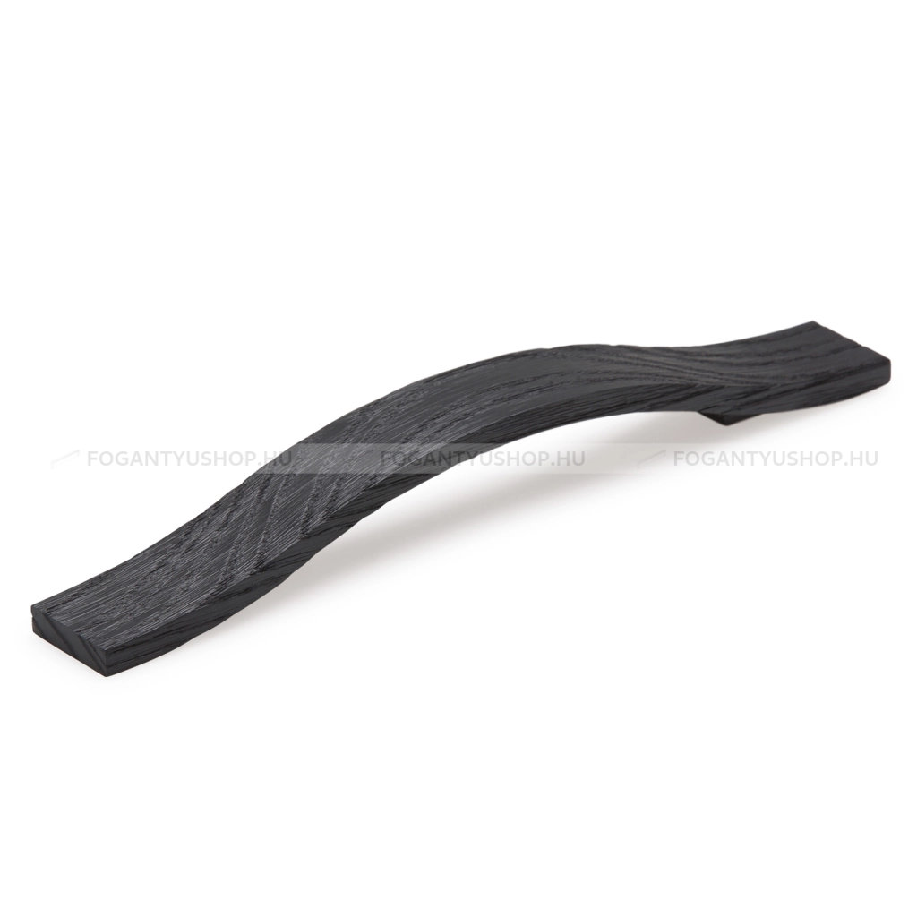 VIEFE Bútor fogantyú - CALIN 160 Feketére pácolt kőrisfa - furattáv 160 mm - Csiszolt fekete W09 - Fa - Fa bútorfogantyú