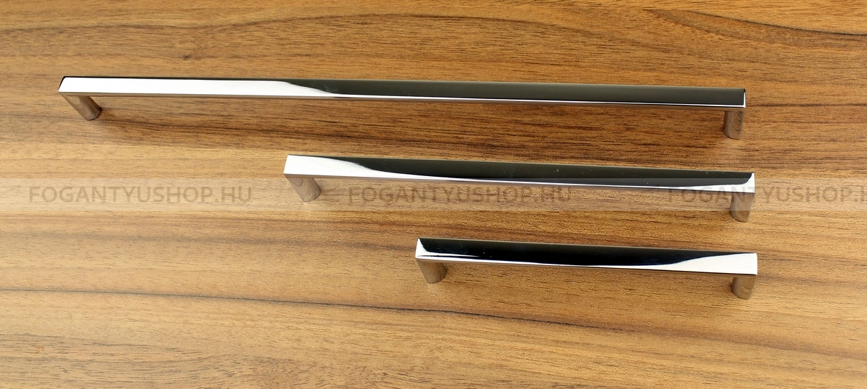 SCHWINN Fogantyú - 2516 - Fényes króm Cr - Zamak fém ötvözet - Több méretben gyártott fém bútorfogantyú