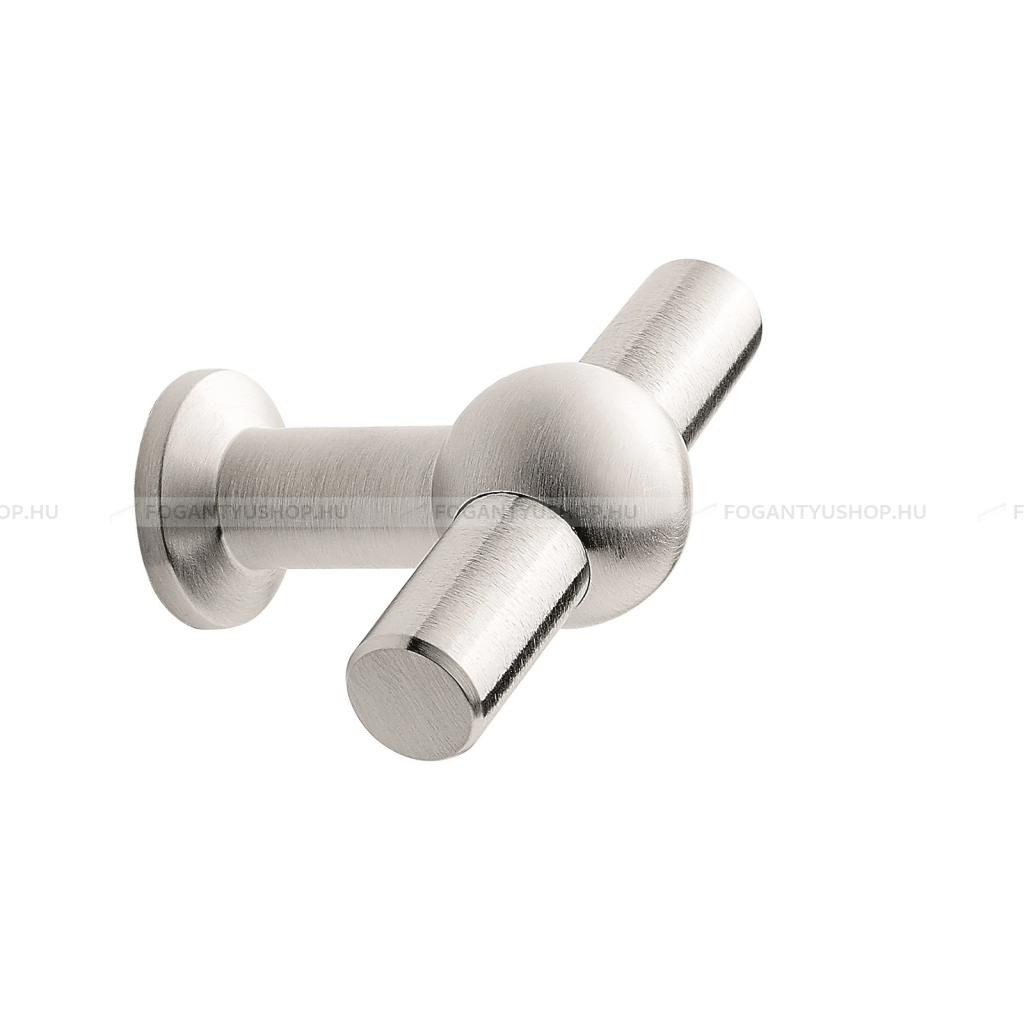 FURNIPART Bútor fogantyú - CURTAIN - 1 furatos - Polírozott acél 25 - Inox - Rozsdamentes acél - inox fém bútorfogantyú
