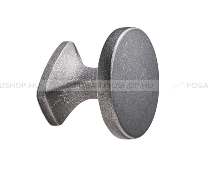FURNIPART Gombfogantyú - CLASSIC KNOB - 1 furatos - Vintage grafit Vint2 - Zamak fém ötvözet - Antikolt, vintage fém gombfogantyú (szögletes, kerek)