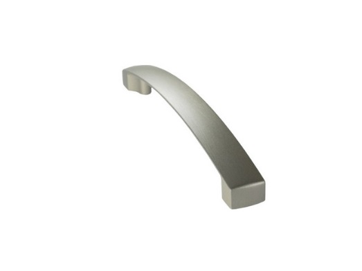 RUJZ DESIGN Bútorfogantyú - 583.19 - Ezüst inox (szálcsiszolt) SNiL - Zamak fém ötvözet - Több méretben gyártott fém bútorfogantyú