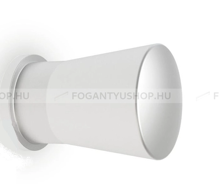 RUJZ DESIGN Gomb fogantyú - 823.18 - 1 furatos - Szálcsiszolt nikkel NisatE - Alumínium - Fém gombfogantyú, bútorgomb (szögletes, kerek)