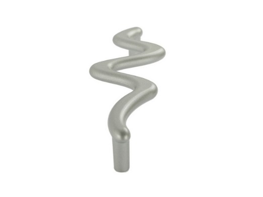 RUJZ DESIGN Bútorfogantyú - 128 306.08 - furattáv 128 mm - Ezüst inox (szálcsiszolt) SNiL - Zamak fém ötvözet - Egy méretben gyártott fém bútorfogantyú