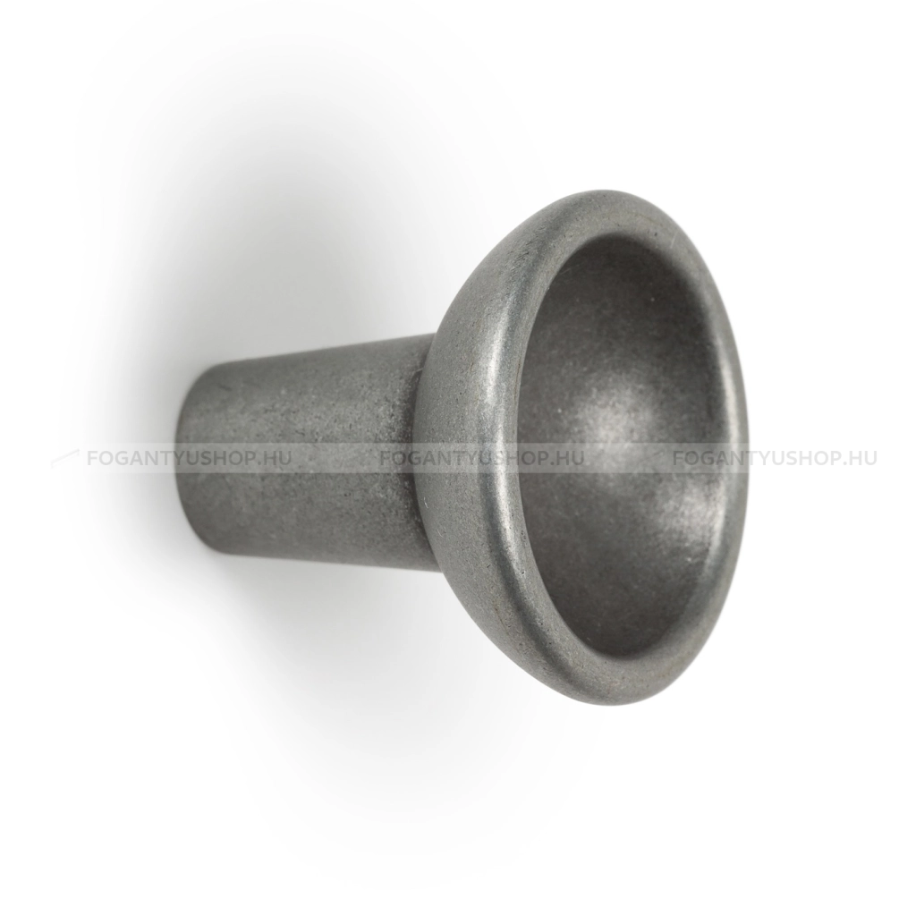 VIEFE Bútorgomb - RAVIOLO Vintage - 1 furatos - Ónszürke Z610 - Zamak fém ötvözet - Antikolt, vintage fém gombfogantyú (szögletes, kerek)