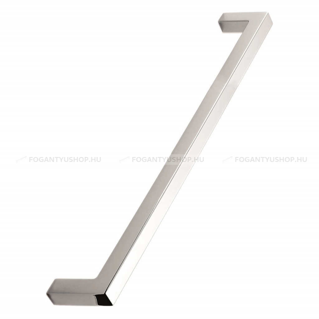 FURNIPART Bútorfogantyú - SQUARE 10 - Fényes króm Cr - Zamak fém ötvözet - Több méretben gyártott fém bútorfogantyú