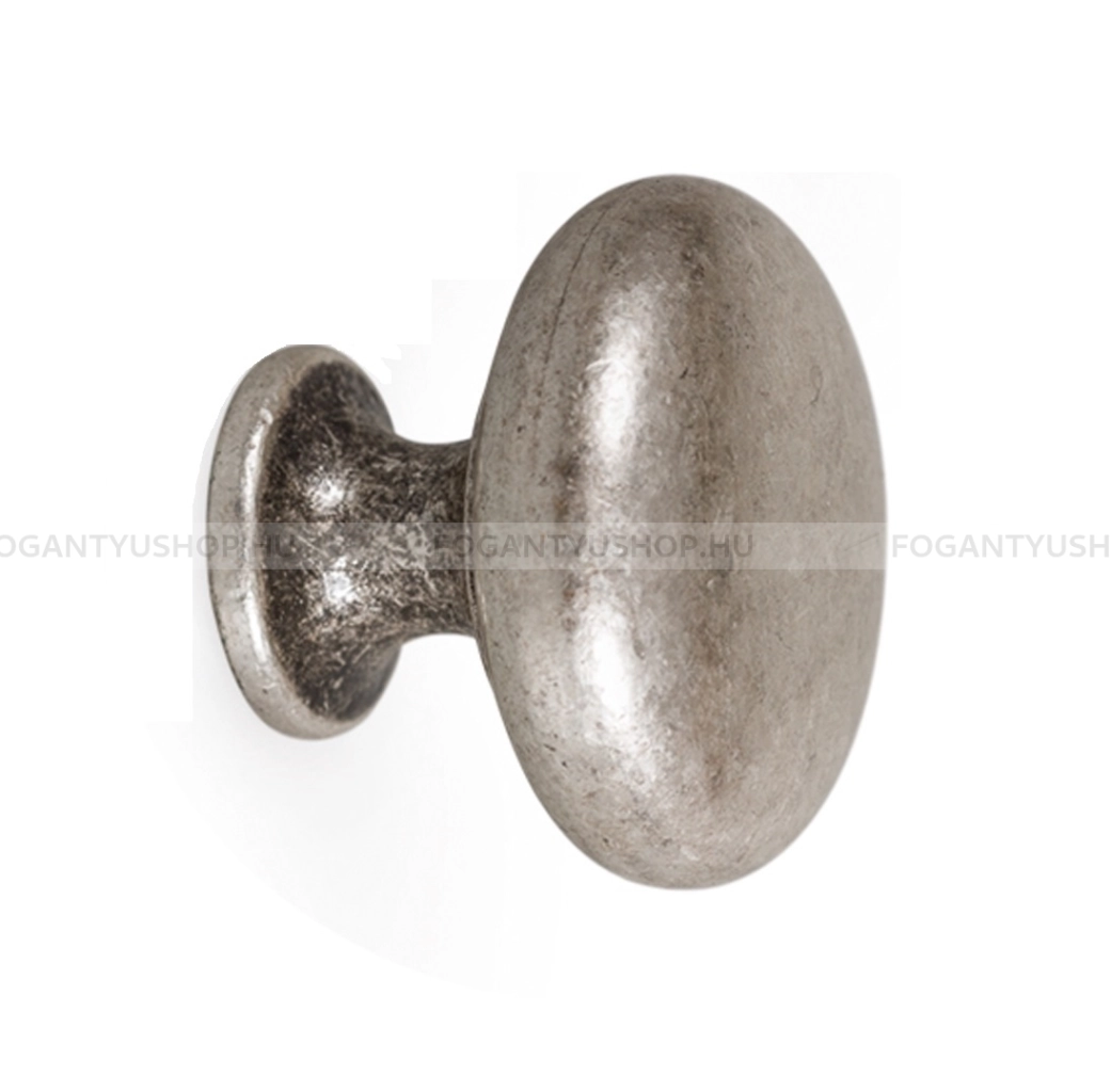 VIEFE Gombfogantyú - DUKE Z612 - 1 furatos - Antik ezüst Z612 - Zamak fém ötvözet - Antikolt, vintage fém gombfogantyú (szögletes, kerek)