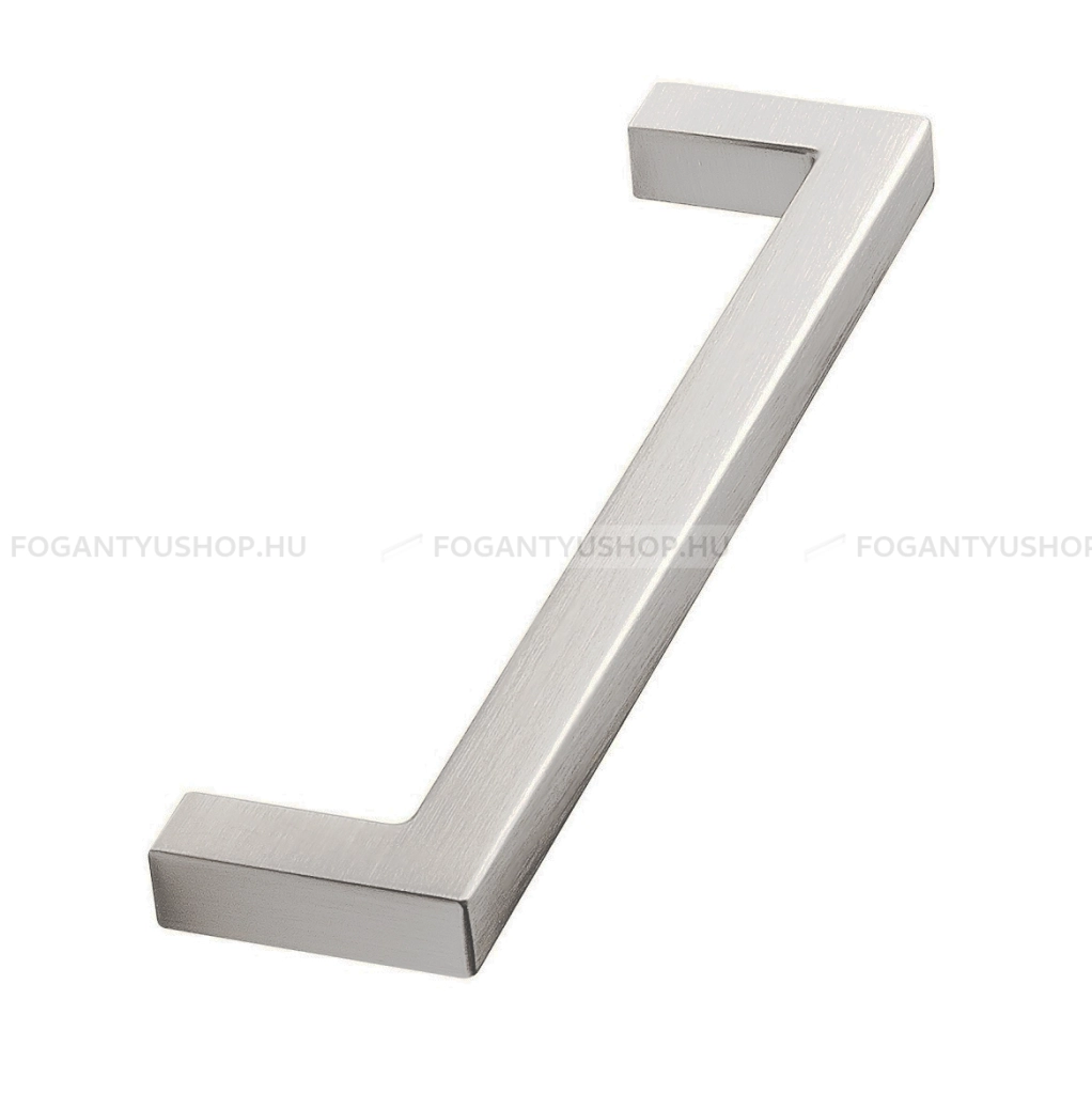 FURNIPART Bútorfogantyú - SQUARE 10 224 - furattáv 224 mm - Matt króm MCrL - Zamak fém ötvözet - Több méretben gyártott fém bútorfogantyú
