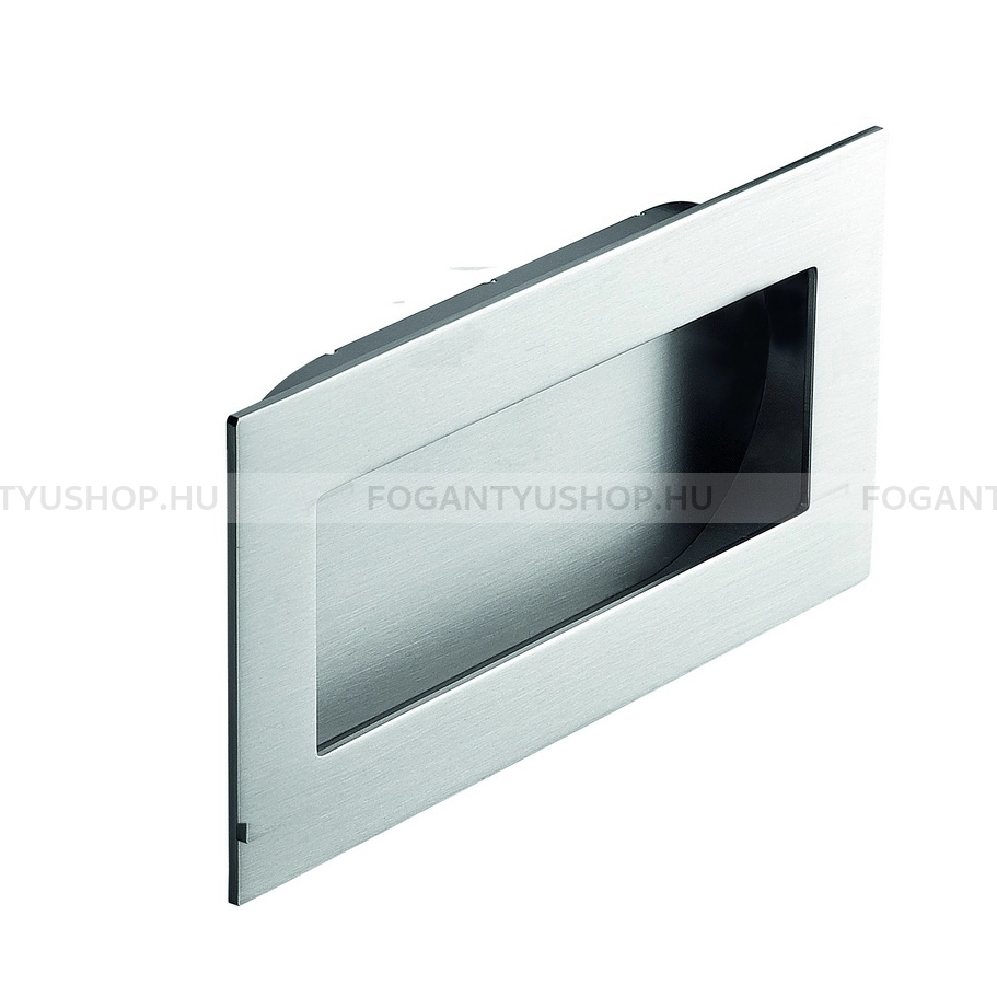 FURNIPART Fogantyú - INN 70 X 120 - 1 furatos - Matt króm 09 - Zamak fém ötvözet - Bútorajtó felületébe marható, süllyeszthető fém fogantyú