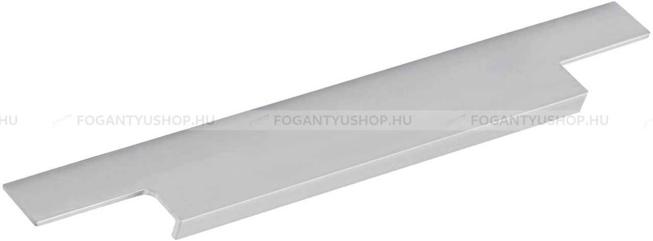 FURNIPART Bútor fogantyú - TRIM - Ezüst inox (szálcsiszolt) SNiL - Alumínium - Bútorajtó élébe marható, süllyeszthető fém fogantyú
