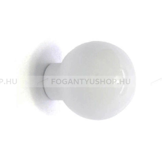 RUJZ DESIGN Gombfogantyú - 109.20 - 1 furatos - Fehér belo - Műanyag - Műanyag gombfogantyú, bútorgomb (szögletes, kerek)