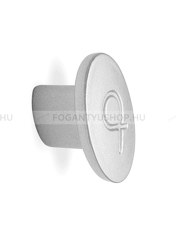 RUJZ DESIGN Bútorgomb - 128.18 - 1 furatos - Ezüst inox (szálcsiszolt) SNiL - Zamak fém ötvözet - Fém gombfogantyú, bútorgomb (szögletes, kerek)