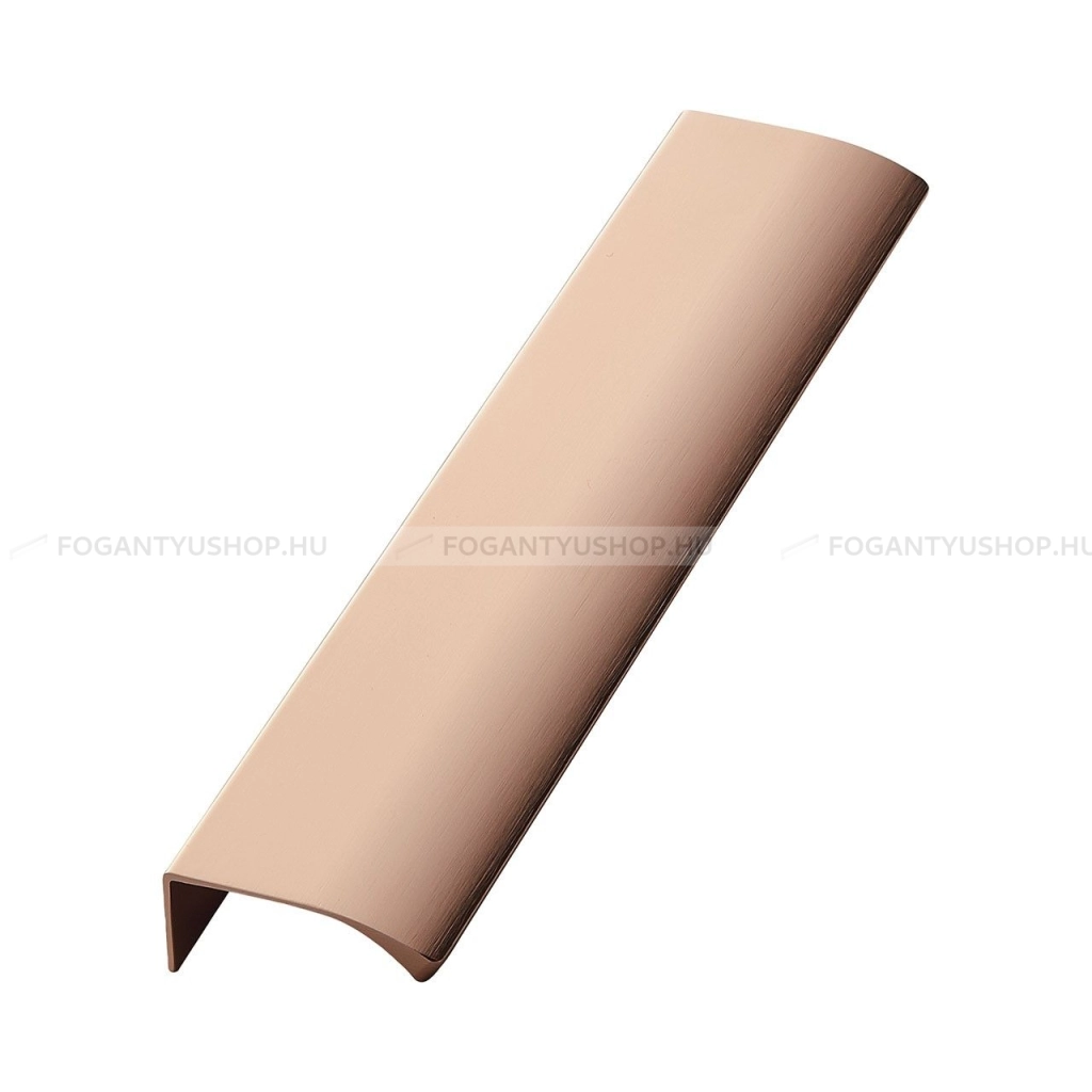 FURNIPART Bútor fogantyú - EDGE STRAIGHT rose gold 87 - Csiszolt rose gold 87 - Alumínium - Bútorajtó élére ültethető színes fém fogantyú