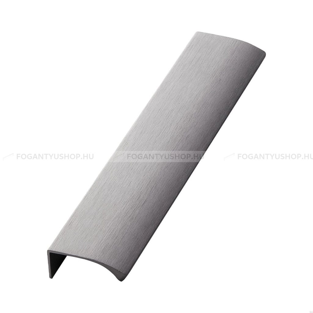 FURNIPART Fogantyú - EDGE STRAIGHT - Csiszolt antracit 91 - Alumínium - Bútorajtó élére ültethető színes fém fogantyú