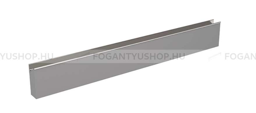 RUJZ DESIGN Bútor fogantyú - us 2197A - Ezüst Silver - Alumínium - Bútorajtó élébe marható, süllyeszthető fém fogantyú