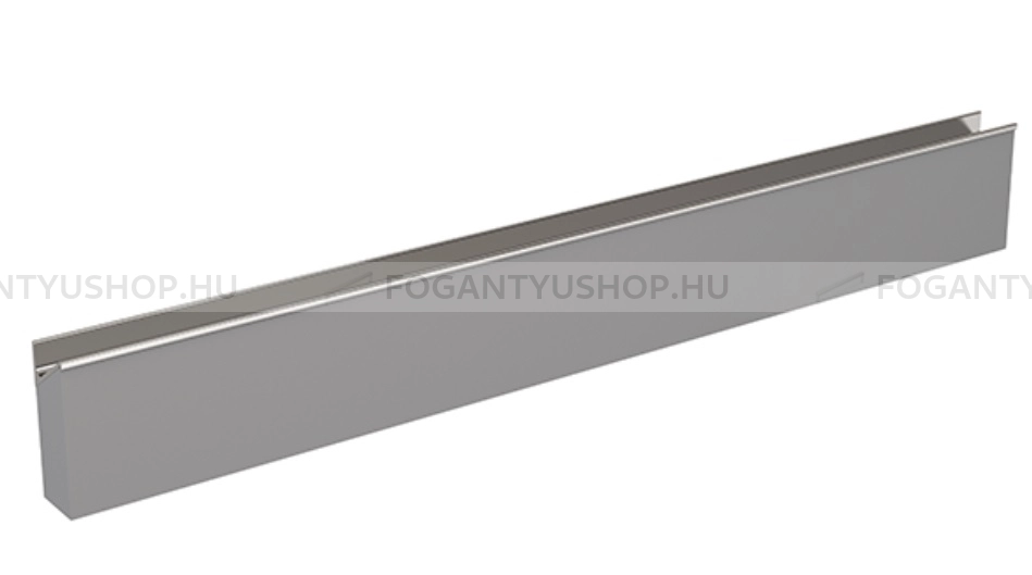 RUJZ DESIGN Bútorfogantyú - us 2197A - 1 furatos - Ezüst Silver - Alumínium - Darabolható fém bútorfogantyú (fogantyú profil)