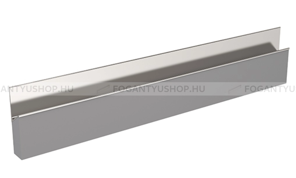 RUJZ DESIGN Fogantyú - us 2197B - 1 furatos - Ezüst Silver - Alumínium - Darabolható fém bútorfogantyú (fogantyú profil)