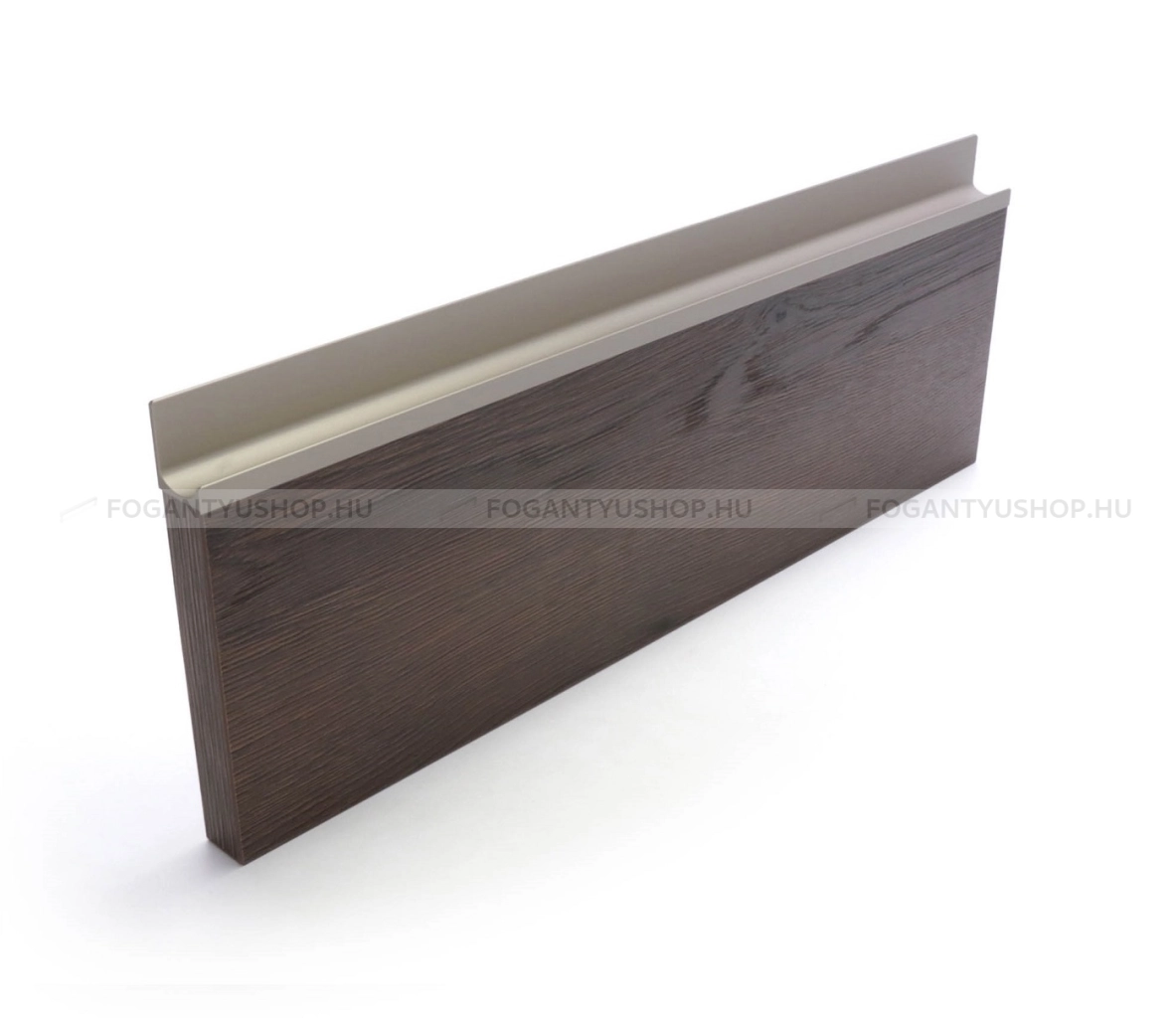 RUJZ DESIGN Bútor fogantyú - us 2198B - Ezüst Silver - Alumínium - Bútorajtó élébe marható, süllyeszthető fém fogantyú