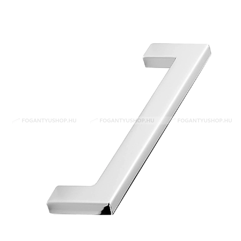 FURNIPART Bútorfogantyú - FLAT - Fényes króm 08 - Zamak fém ötvözet - Több méretben gyártott fém bútorfogantyú