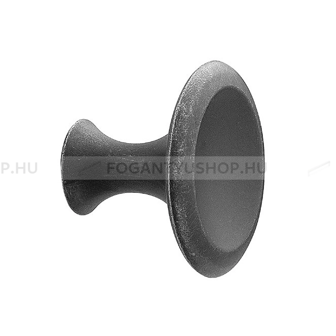 FURNIPART Gombfogantyú - BELL Vintage - 1 furatos - Antik szürke 22 - Zamak fém ötvözet - Antikolt, vintage fém gombfogantyú (szögletes, kerek)
