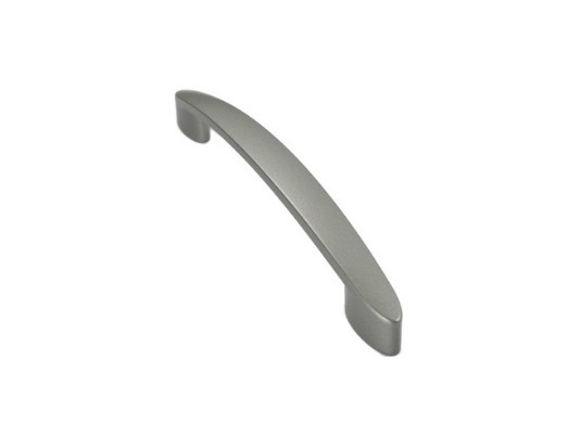RUJZ DESIGN Bútor fogantyú - 160 360.28 - furattáv 160 mm - Ezüst inox (szálcsiszolt) SNiL - Zamak fém ötvözet - Egy méretben gyártott fém bútorfogantyú