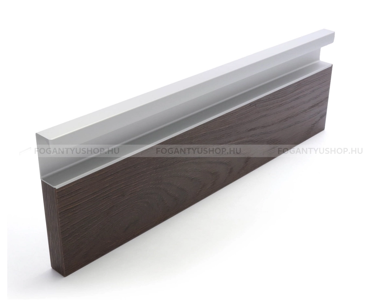 RUJZ DESIGN Bútor fogantyú - 401.40 - 1 furatos - Alumínium MCrE - Alumínium - Darabolható fém bútorfogantyú (fogantyú profil)