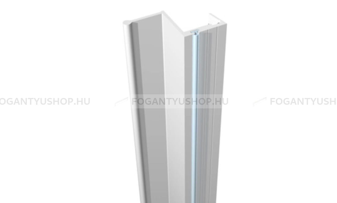 RUJZ DESIGN Fogantyú - 444.25 - 1 furatos - Alumínium MCrE - Alumínium - Darabolható fém bútorfogantyú (fogantyú profil)