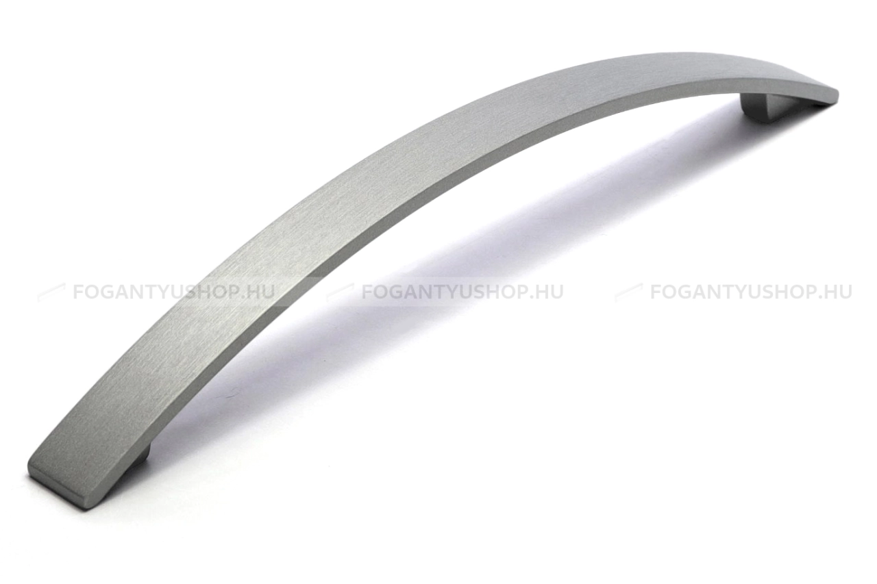 RUJZ DESIGN Bútorfogantyú - 446.24r - Ezüst inox (szálcsiszolt) SNiL - Zamak fém ötvözet - Több méretben gyártott fém bútorfogantyú