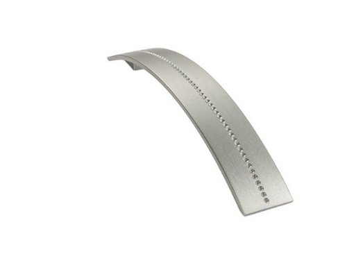 RUJZ DESIGN Bútor fogantyú - 462.25b - Ezüst inox (szálcsiszolt) SNiL - Zamak fém ötvözet - Több méretben gyártott fém bútorfogantyú