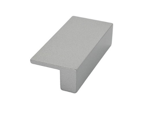 RUJZ DESIGN Fogantyú - 64 510.34 - furattáv 64 mm - Ezüst inox (szálcsiszolt) SNiL - Zamak fém ötvözet - Egy méretben gyártott fém bútorfogantyú