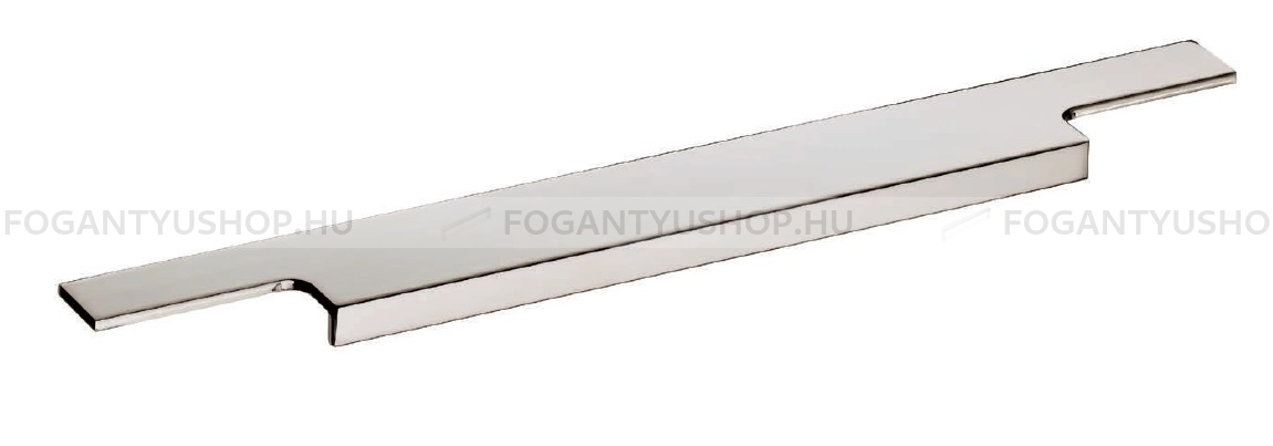 SCHWINN Bútor fogantyú - 3748 - 1 furatos - Ezüst inox (szálcsiszolt) SNiL - Alumínium - Bútorajtó élébe marható, süllyeszthető fém fogantyú