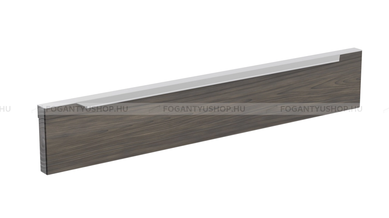 RUJZ DESIGN Bútor fogantyú - 656.35 - Szálcsiszolt nikkel NisatE - Alumínium - Bútorajtó élére ültethető fém fogantyú