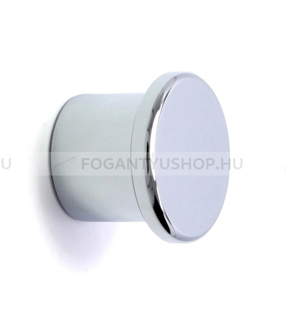 RUJZ DESIGN Gombfogantyú - 850.40 - 1 furatos - Fényes króm Cr - Alumínium - Fém gombfogantyú, bútorgomb (szögletes, kerek)