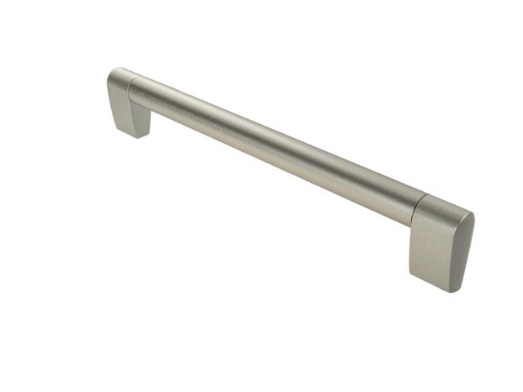 RUJZ DESIGN Bútorfogantyú - 572.35 - Szálcsiszolt nikkel NisatE, Ezüst inox (szálcsiszolt) SNiL - Alumínium - Több méretben gyártott fém bútorfogantyú