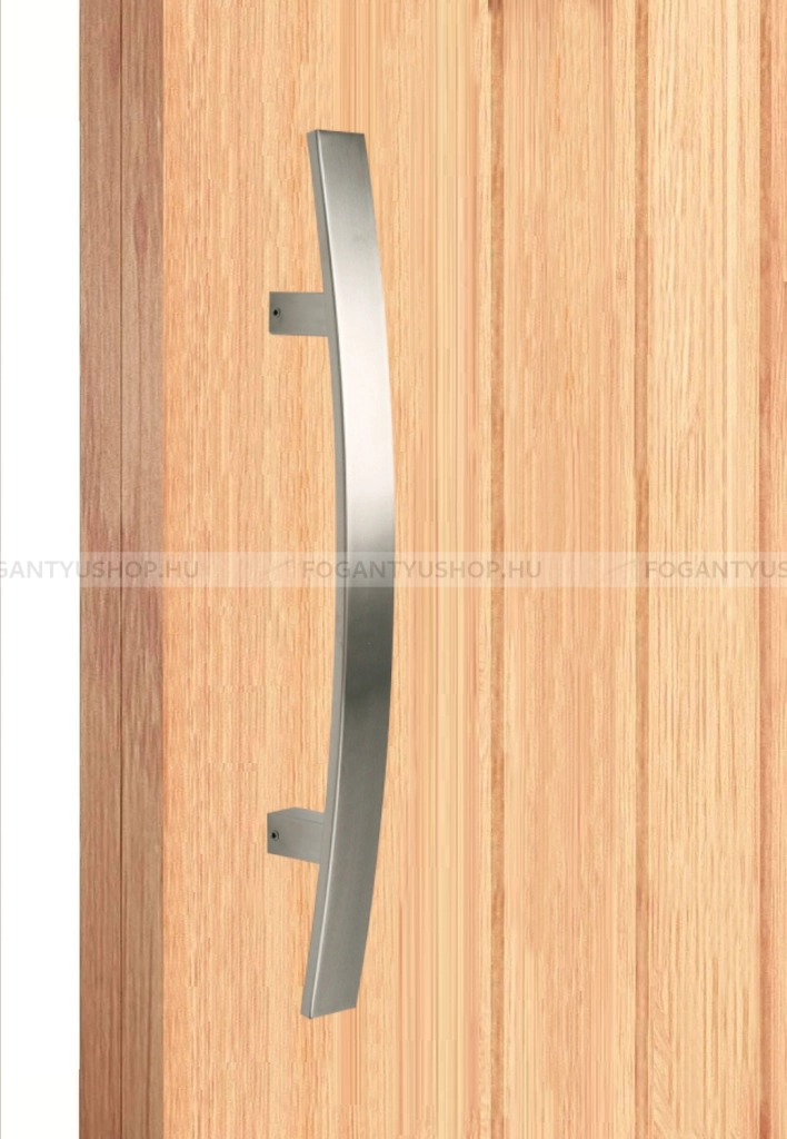 MAESTRO ART.841C Tolópajzs szögletes (1db) - Szálcsiszolt inox  - Inox - Ajtóhúzó, tolópajzs fa-fém ajtóhoz, kapuhoz