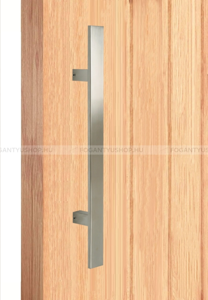 MAESTRO ART.841S Tolópajzs szögletes (1db) - Szálcsiszolt inox  - Inox - Ajtóhúzó, tolópajzs fa-fém ajtóhoz, kapuhoz