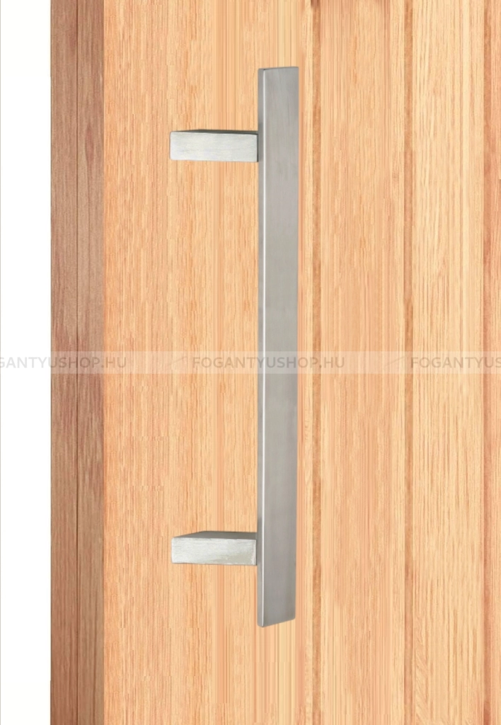 MAESTRO ART.841Z Tolópajzs 45 fokos szögletes (1db) - Szálcsiszolt inox  - Inox - Ajtóhúzó, tolópajzs fa-fém ajtóhoz, kapuhoz