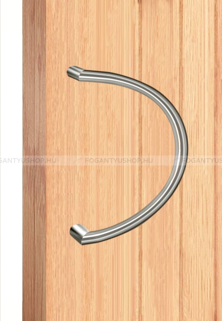 MAESTRO ART.816 Tolópajzs hengeres (1db) - Szálcsiszolt inox  - Inox - Ajtóhúzó, tolópajzs fa-fém ajtóhoz, kapuhoz