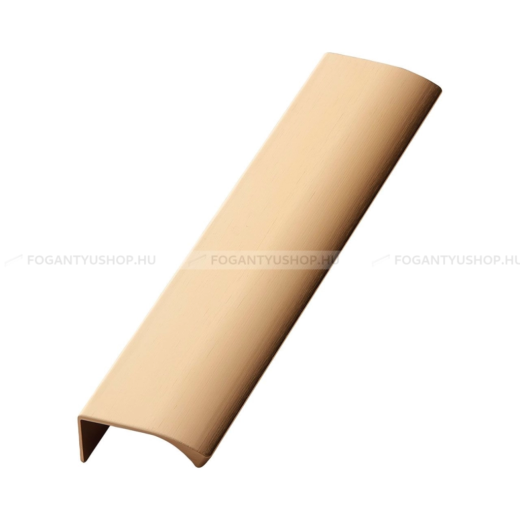 FURNIPART Fogantyú - EDGE STRAIGHT II. - Csiszolt sárgaréz 31 - Alumínium - Bútorajtó élére ültethető színes fém fogantyú