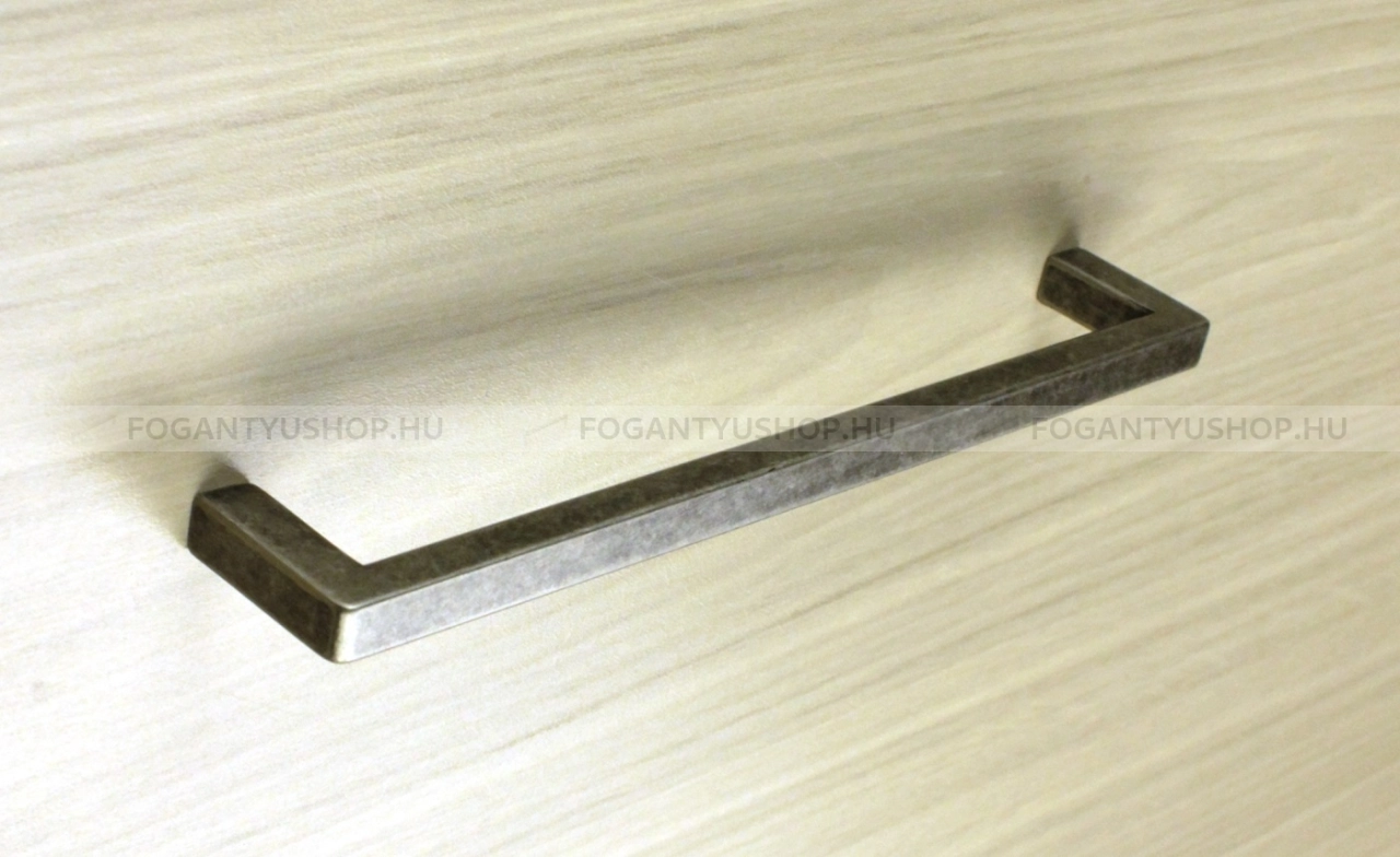 GRIMME Bútor fogantyú - 160 FG089415.22 - furattáv 160 mm - Antik ezüst  - Zamak fém ötvözet - Klasszikus, vintage, antik fém bútorfogantyú