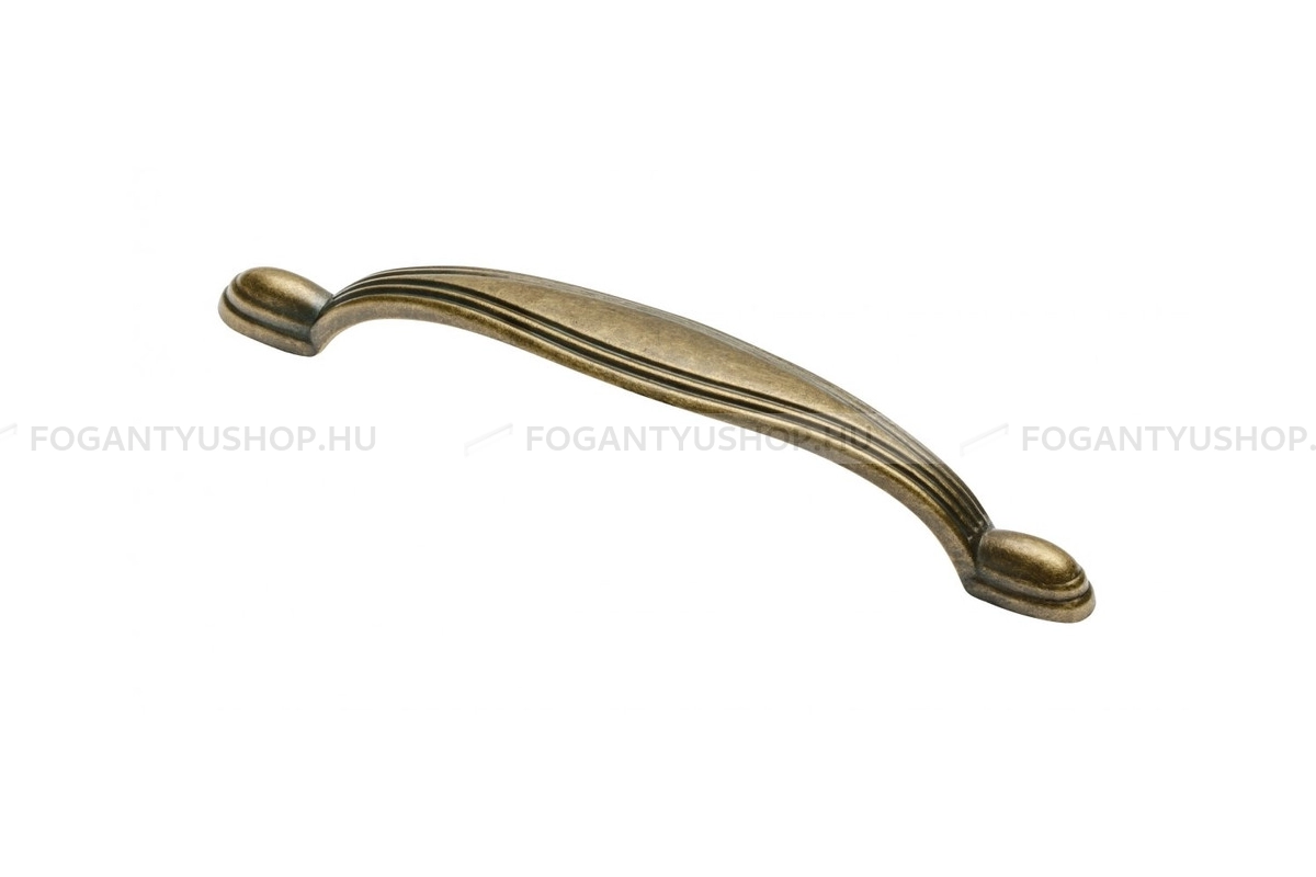 GTV Fogantyú - UZ-10 - furattáv 96 mm - Antik bronz 04 - Zamak fém ötvözet - Klasszikus, vintage, antik fém bútorfogantyú