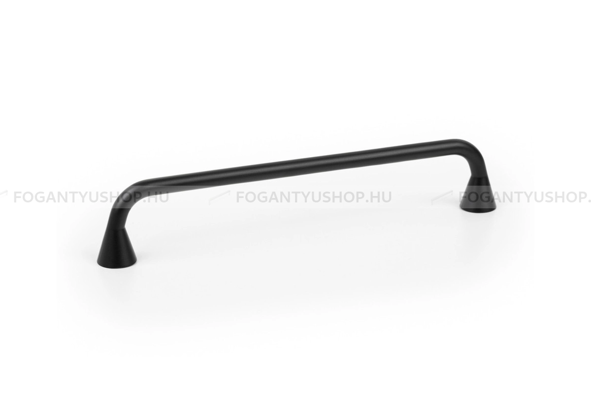 VIEFE Bútor fogantyú - BELLA - furattáv 160 mm - Matt fekete ZM2 - Zamak fém ötvözet - Egy méretben gyártott színes fém bútorfogantyú
