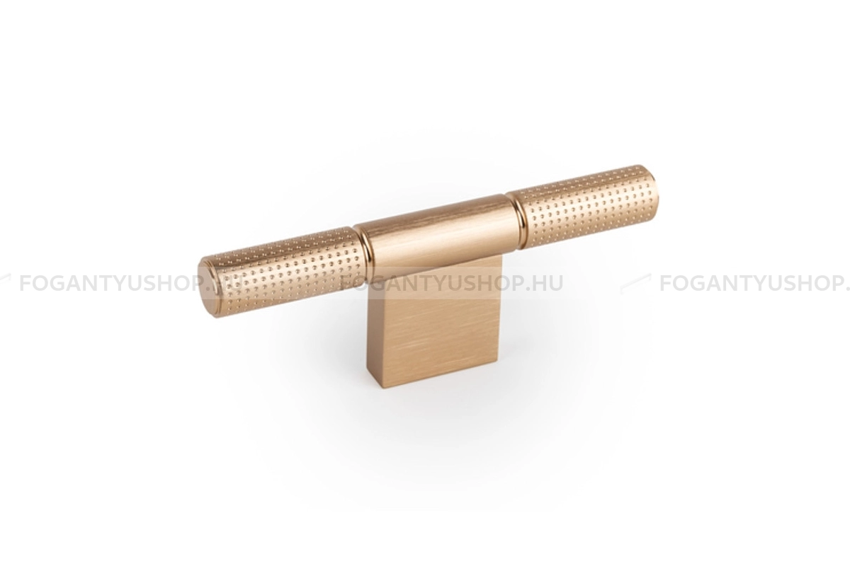 VIEFE Gomb fogantyú - POINT - Csiszolt pezsgő L618 - Alumínium - Színes fém gombfogantyú, bútorgomb