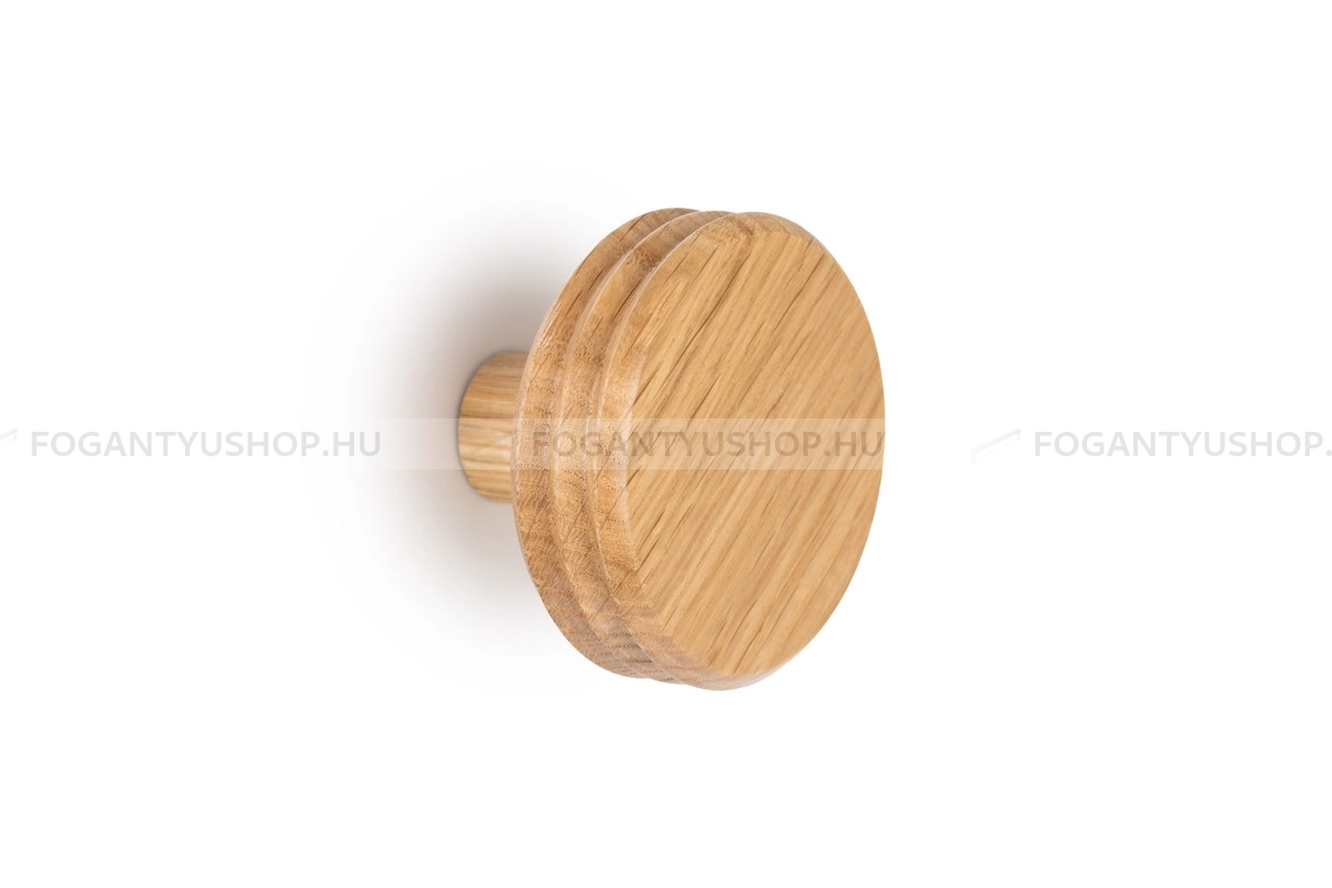 VIEFE Kabátakasztó - Fogas PULSE fa, 90mm, tölgy natúr EI - Tölgy W16 - Fa - Egy akasztós fogas