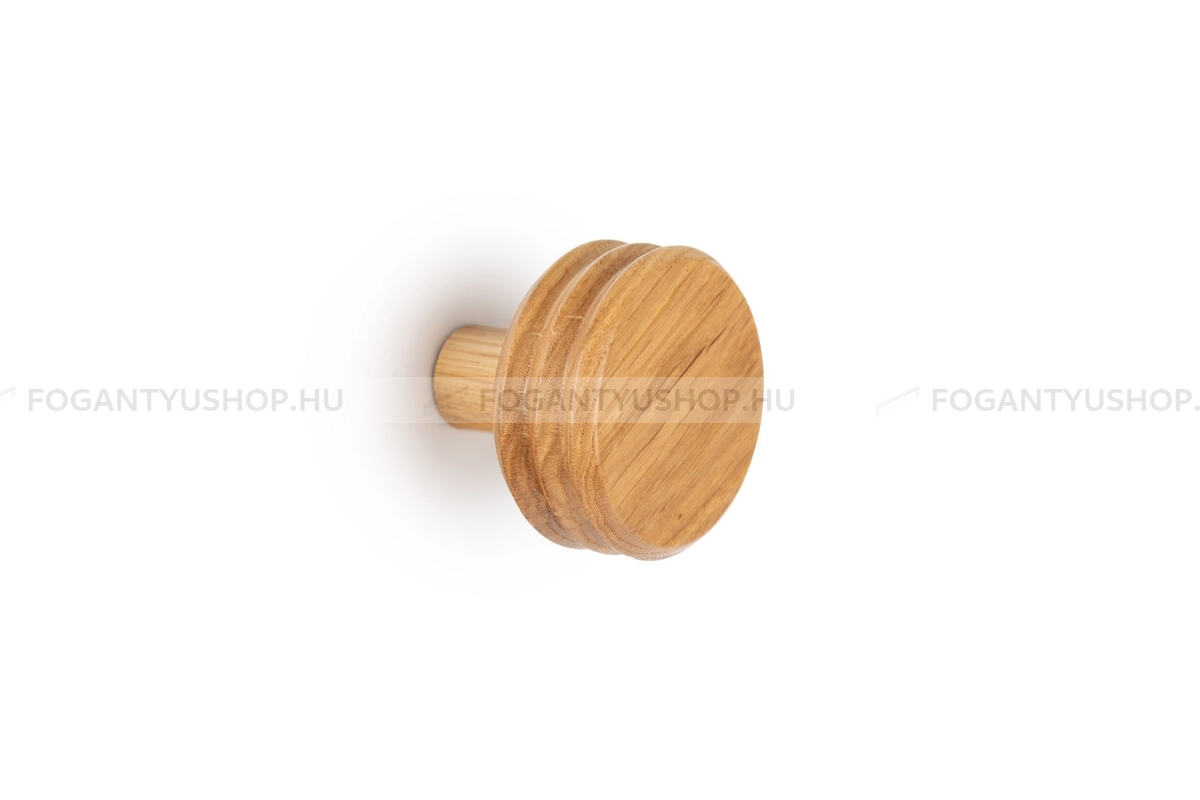 VIEFE Fogas - Fogas PULSE fa, 65mm, tölgy fekete matt EI - Matt fekete lakkozott WM2 - Fa - Egy akasztós fogas