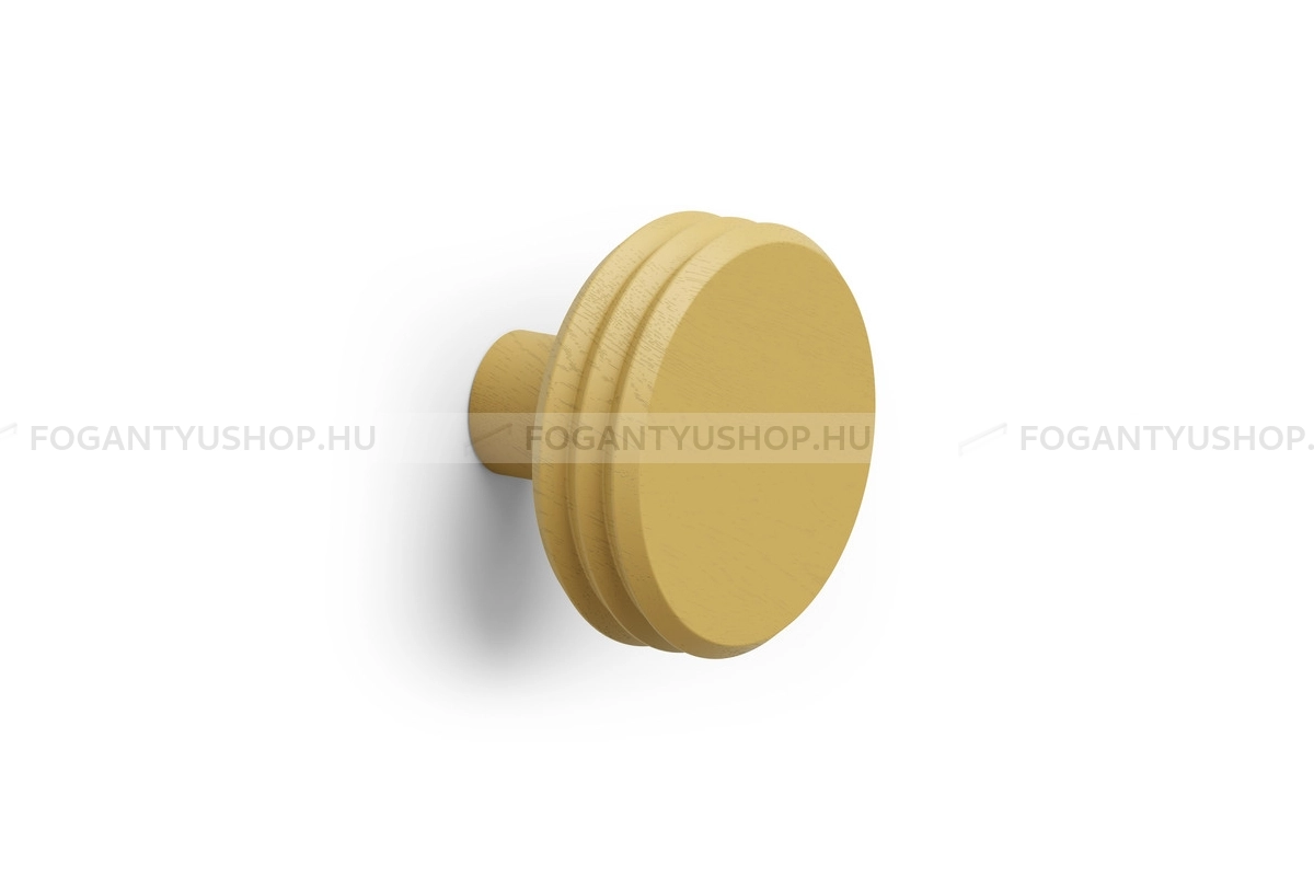 VIEFE Kabátakasztó - Fogas PULSE COLOR fa, 90mm, mustár sárga - Mustár sárga WM52 - Fa - Egy akasztós fogas