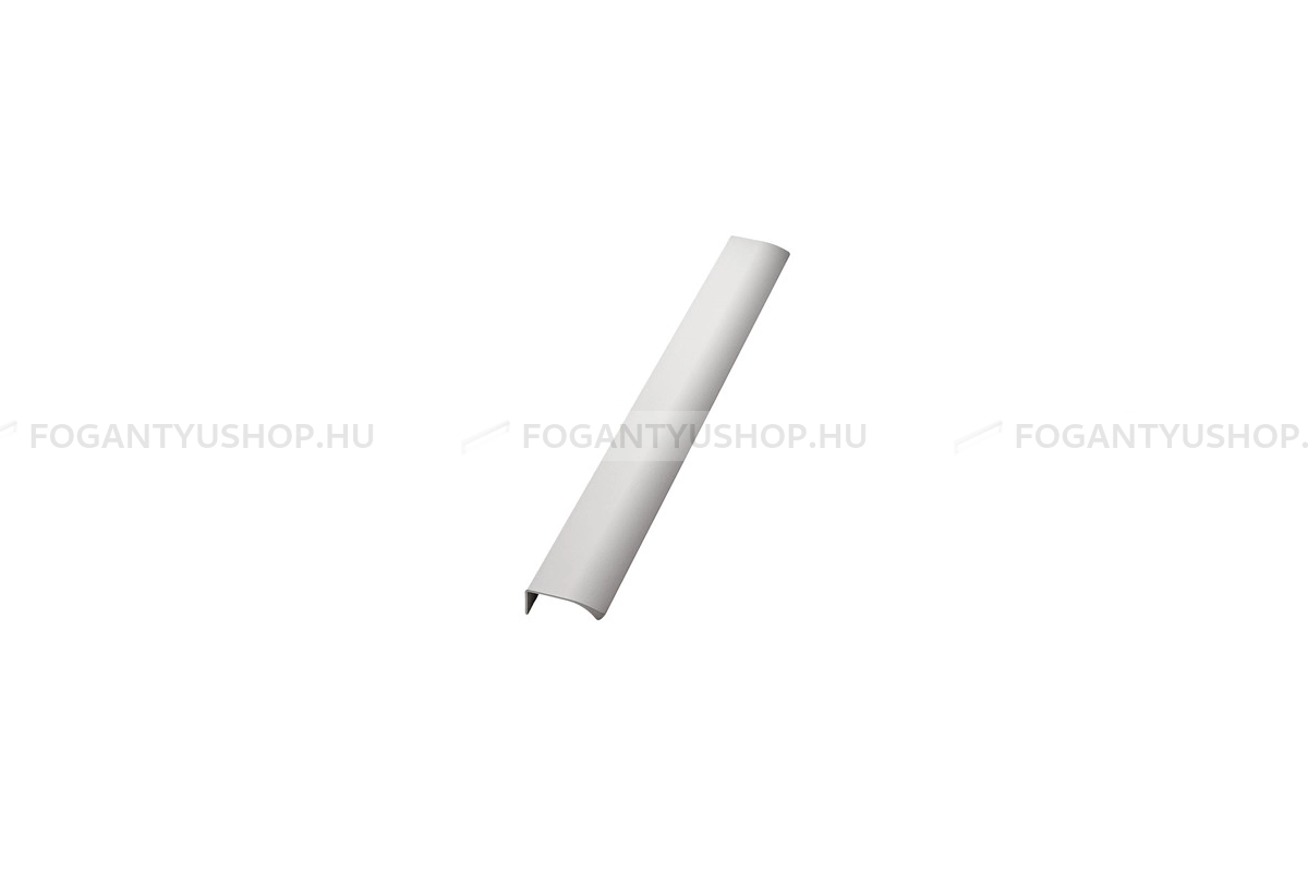 FURNIPART Bútor fogantyú - EDGE Straight - 1 furatos - Matt fehér 0500 - Alumínium - Bútorajtó élére ültethető színes fém fogantyú